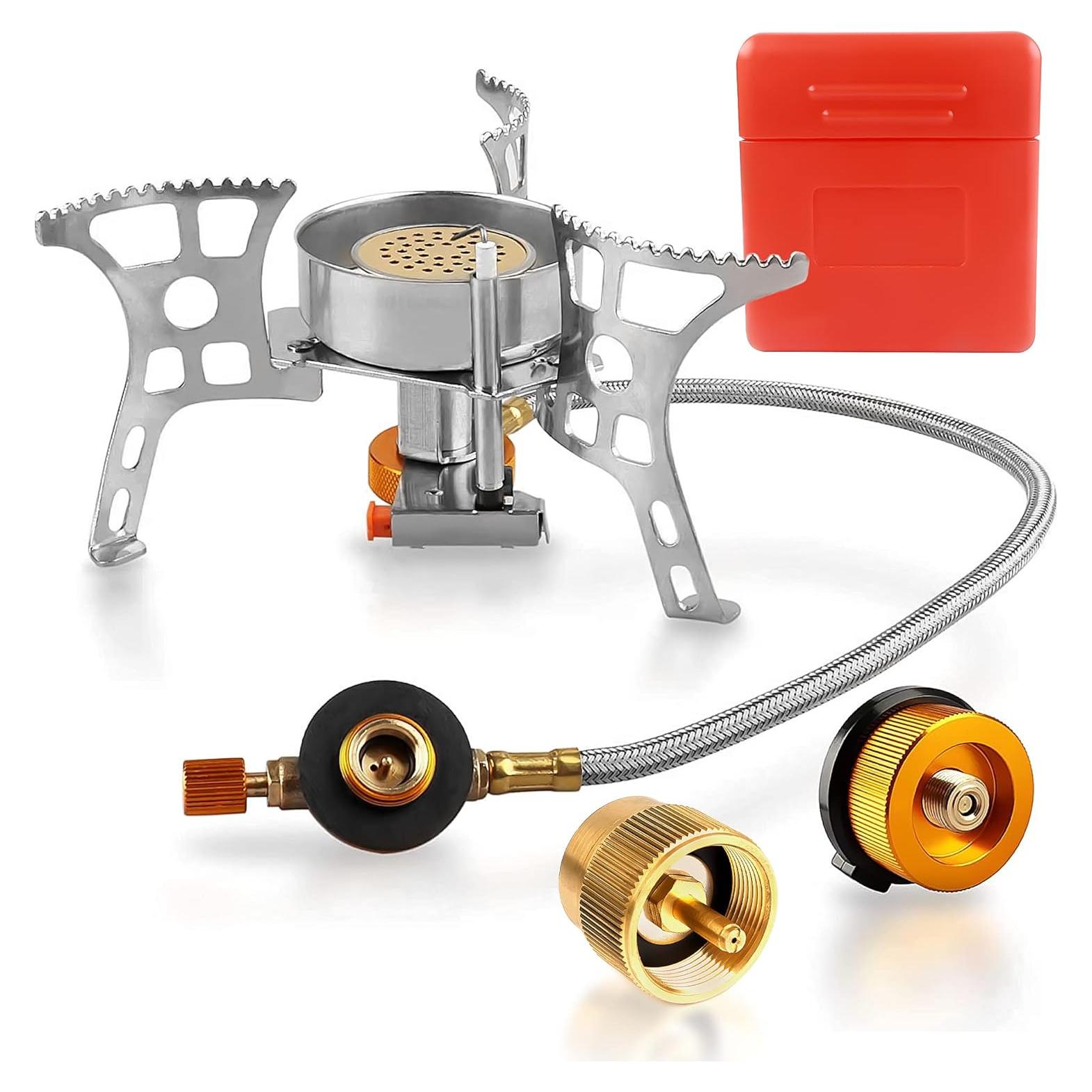 Estufa de Camping RIDEIWAKE 3900W Plegable Butano Portátil