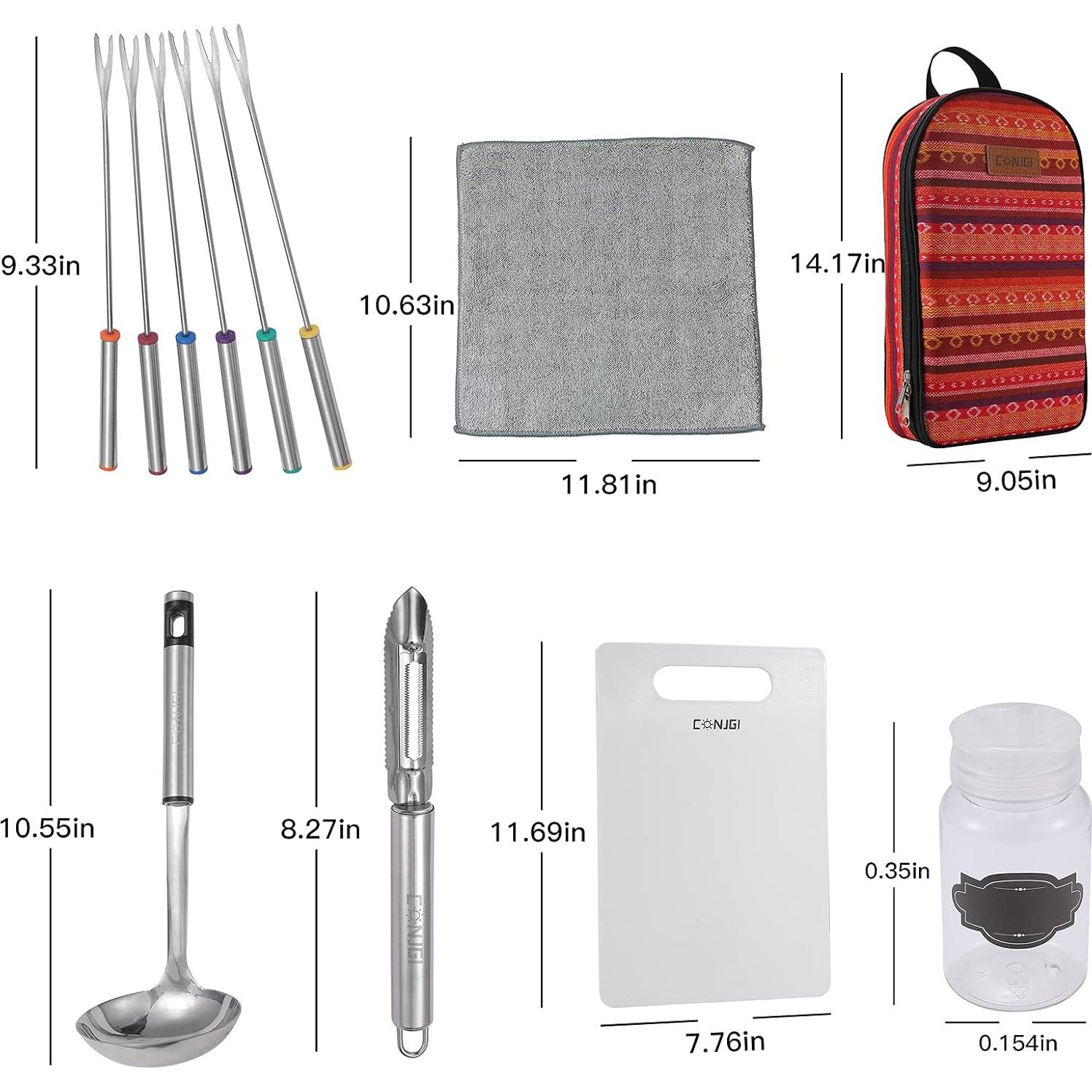 Bolsa de Almacenamiento Utensilios Cocina Camping CONJGI 1.43kg
