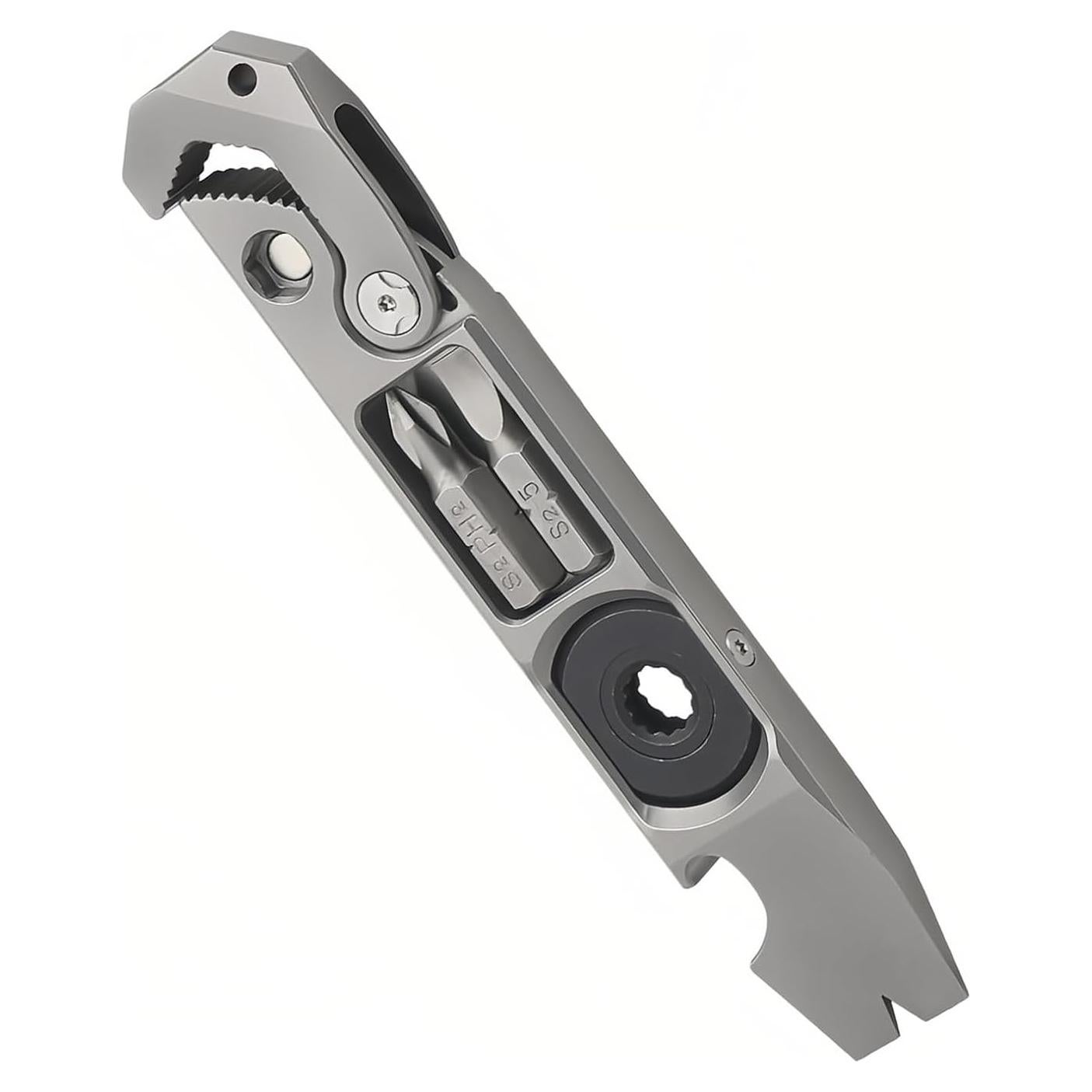 Barra de palanca EDC de titanio JP.Industrial 81.92g multifuncional