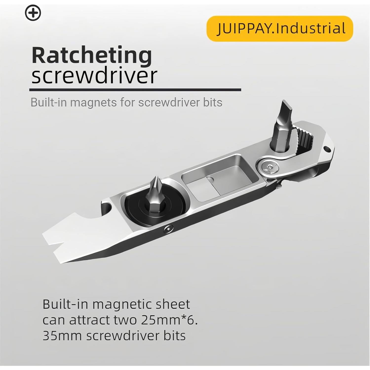 Barra de palanca EDC de titanio JP.Industrial 81.92g multifuncional