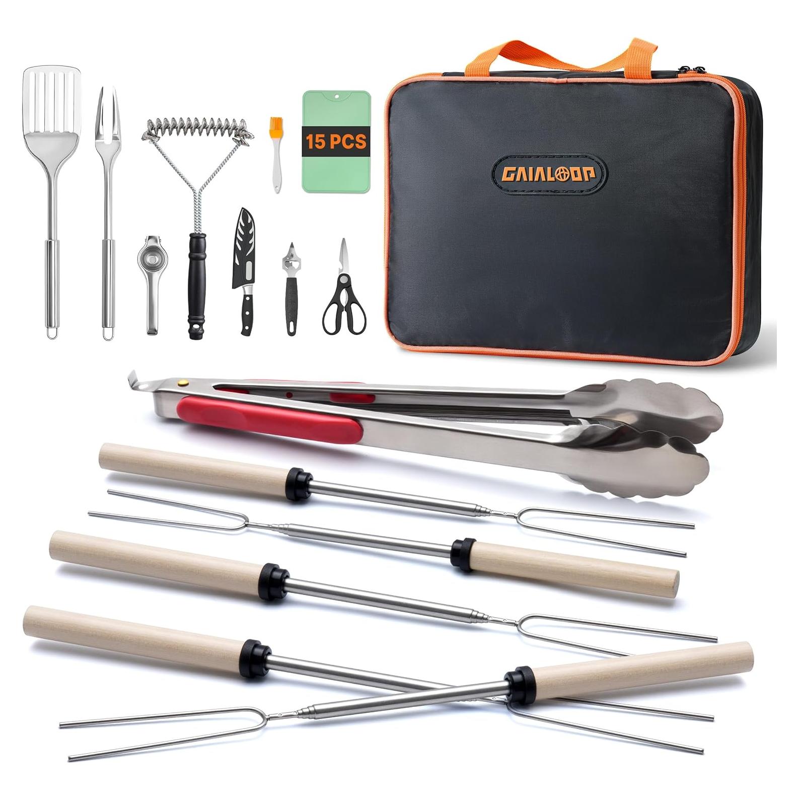 Juego de Utensilios de Cocina para Camping Gaialoop 16 PCS