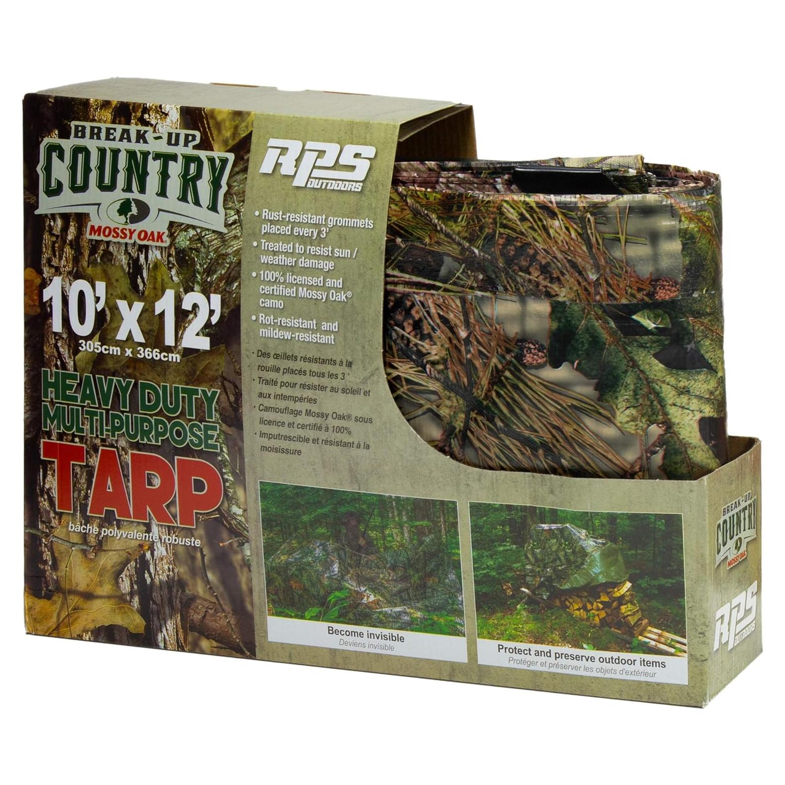 Lona Multiusos Mossy Oak Break-Up Country 1.83x2.44m Resistente