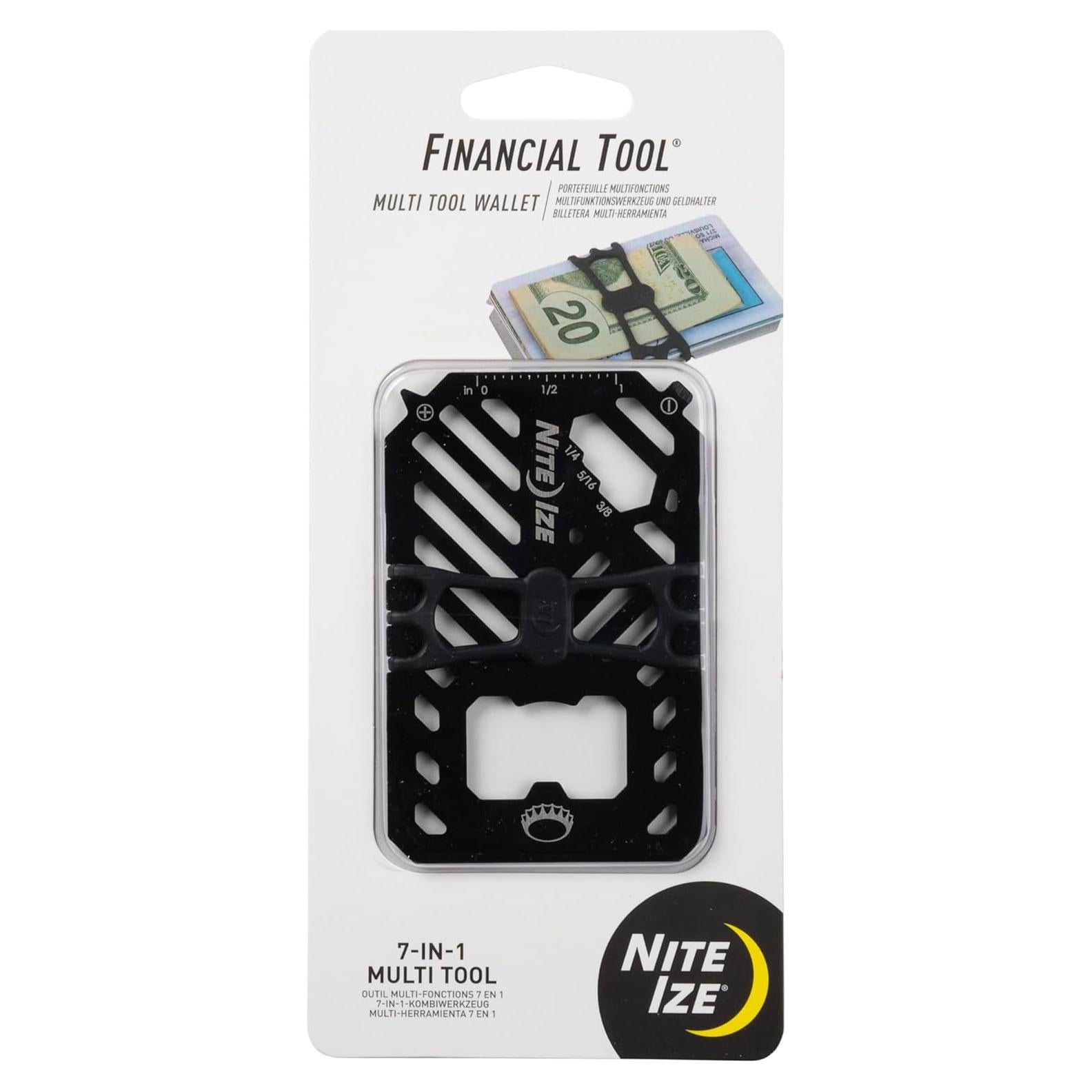 Cartera Multi Herramienta Nite Ize 7-en-1 Acero Inoxidable Negro