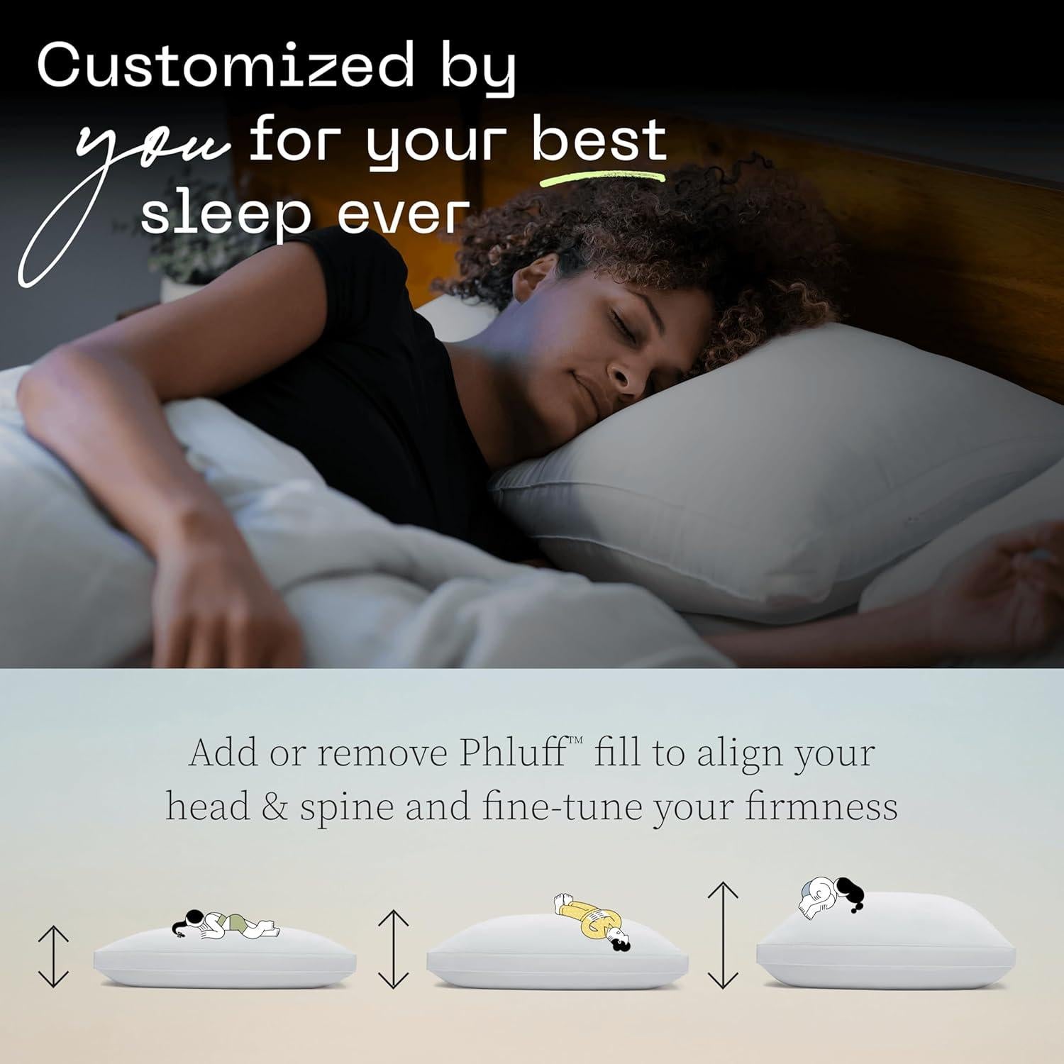 Juego de 2 Almohadas Ajustables Coop Home Goods Queen