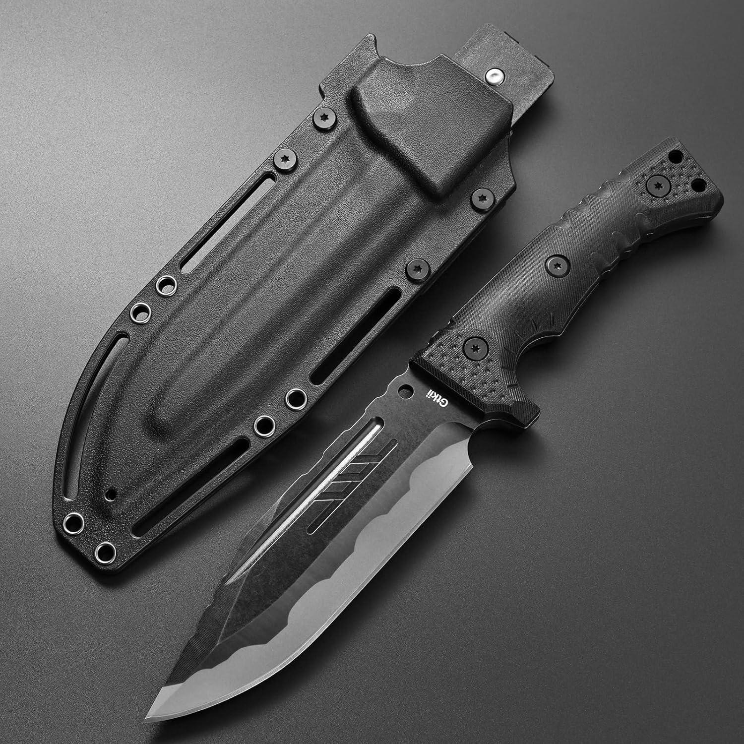 Cuchillo Fijo Gtkii GTK8 Acero DC53 31.5cm Mango Nylon