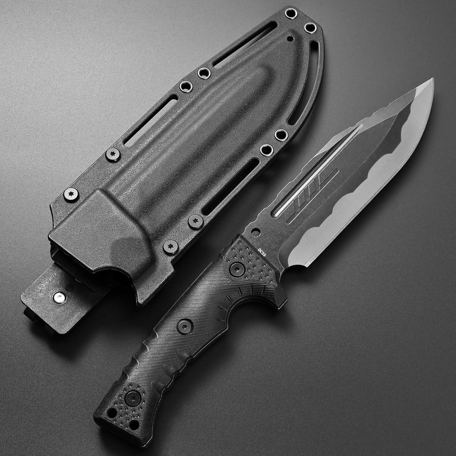 Cuchillo Fijo Gtkii GTK8 Acero DC53 31.5cm Mango Nylon