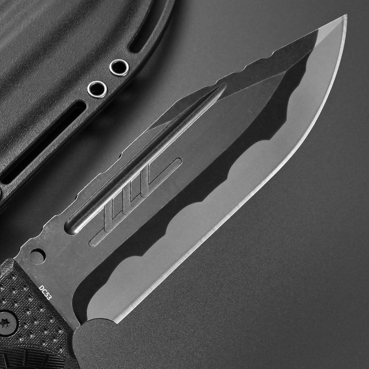 Cuchillo Fijo Gtkii GTK8 Acero DC53 31.5cm Mango Nylon