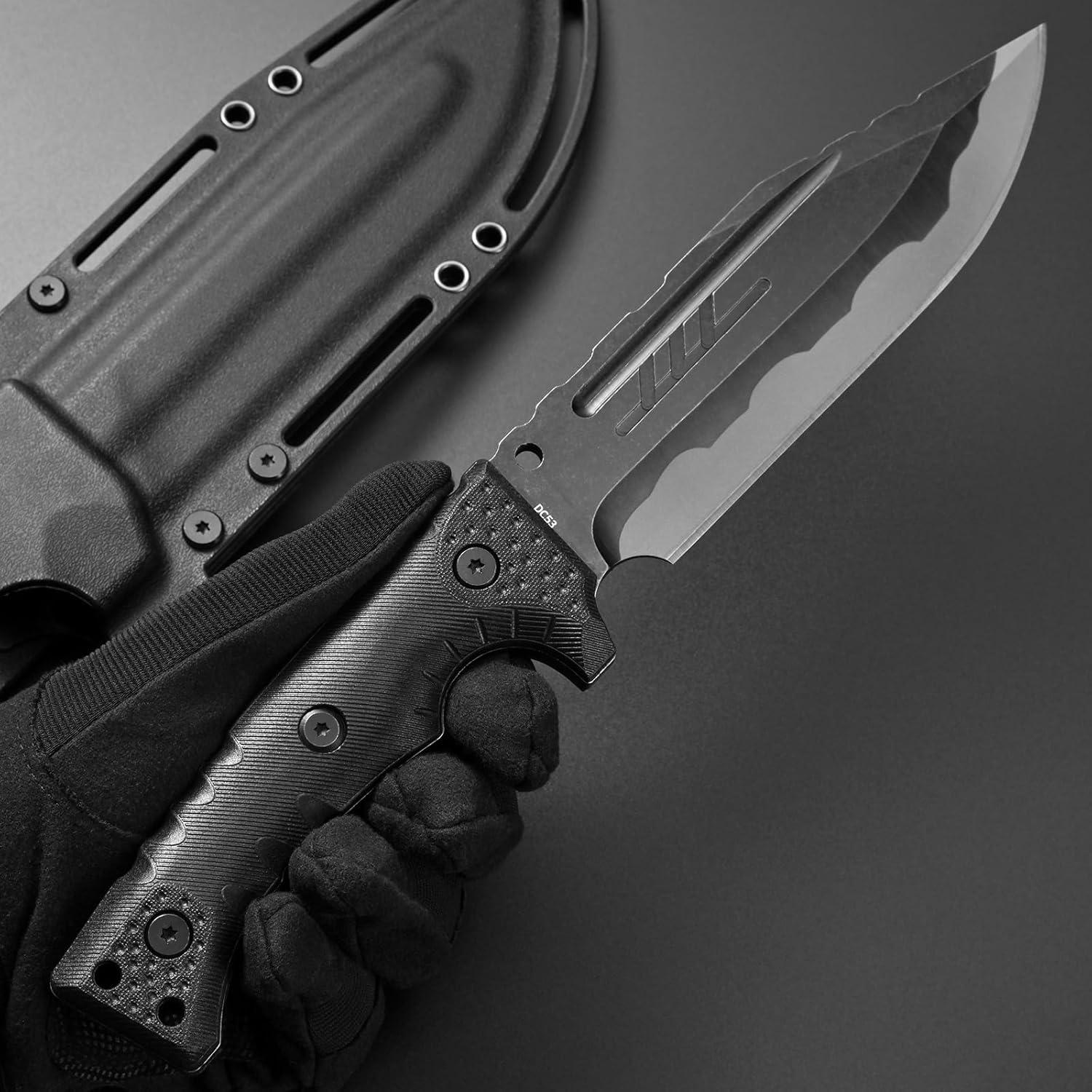 Cuchillo Fijo Gtkii GTK8 Acero DC53 31.5cm Mango Nylon