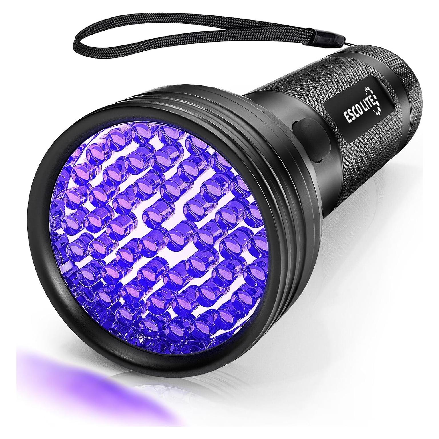 Linterna UV Escolite 51 LED Luz Negra Detector de Orina