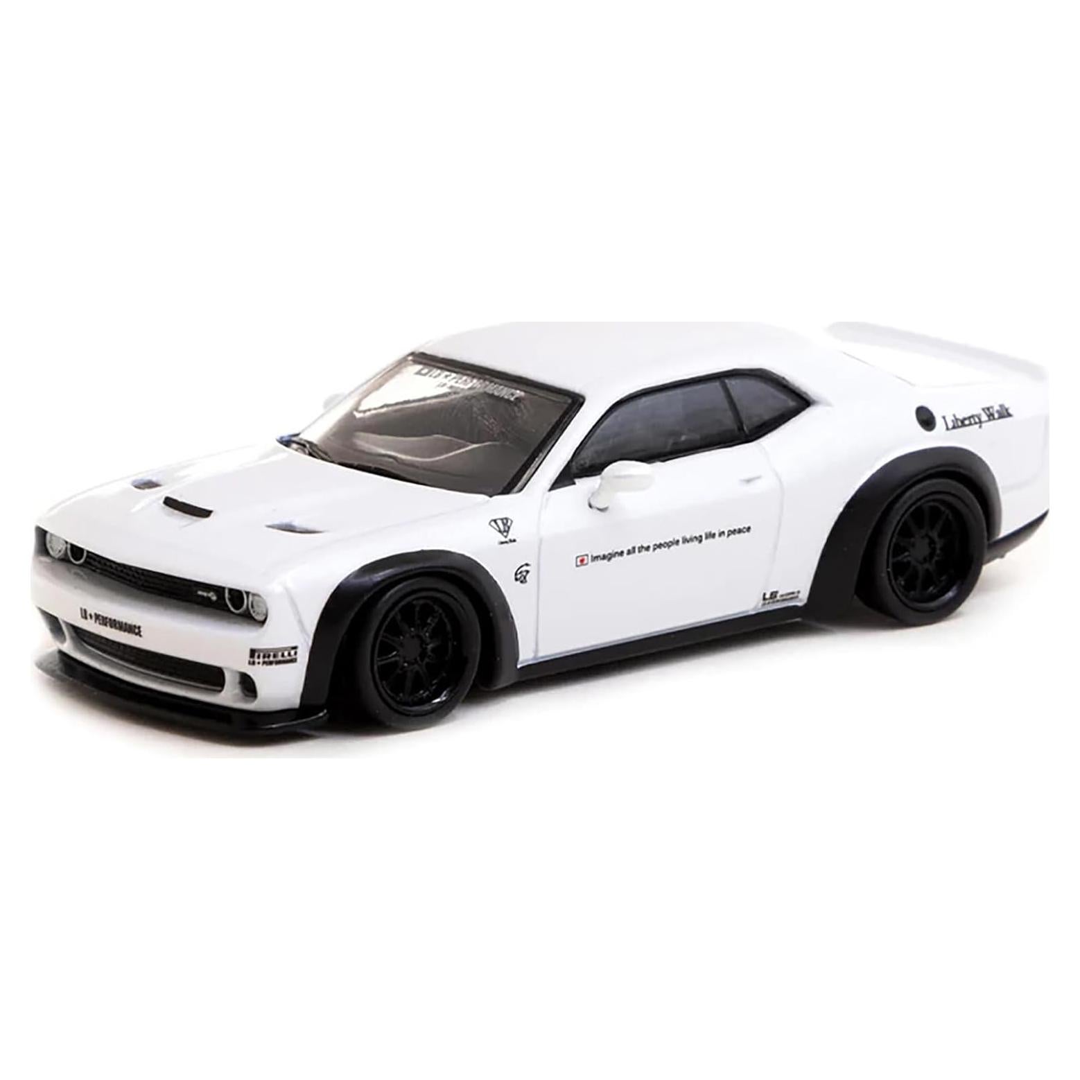 Tarmac Works Challenger SRT Hellcat LB Works Edición Especial Blanca 1/64