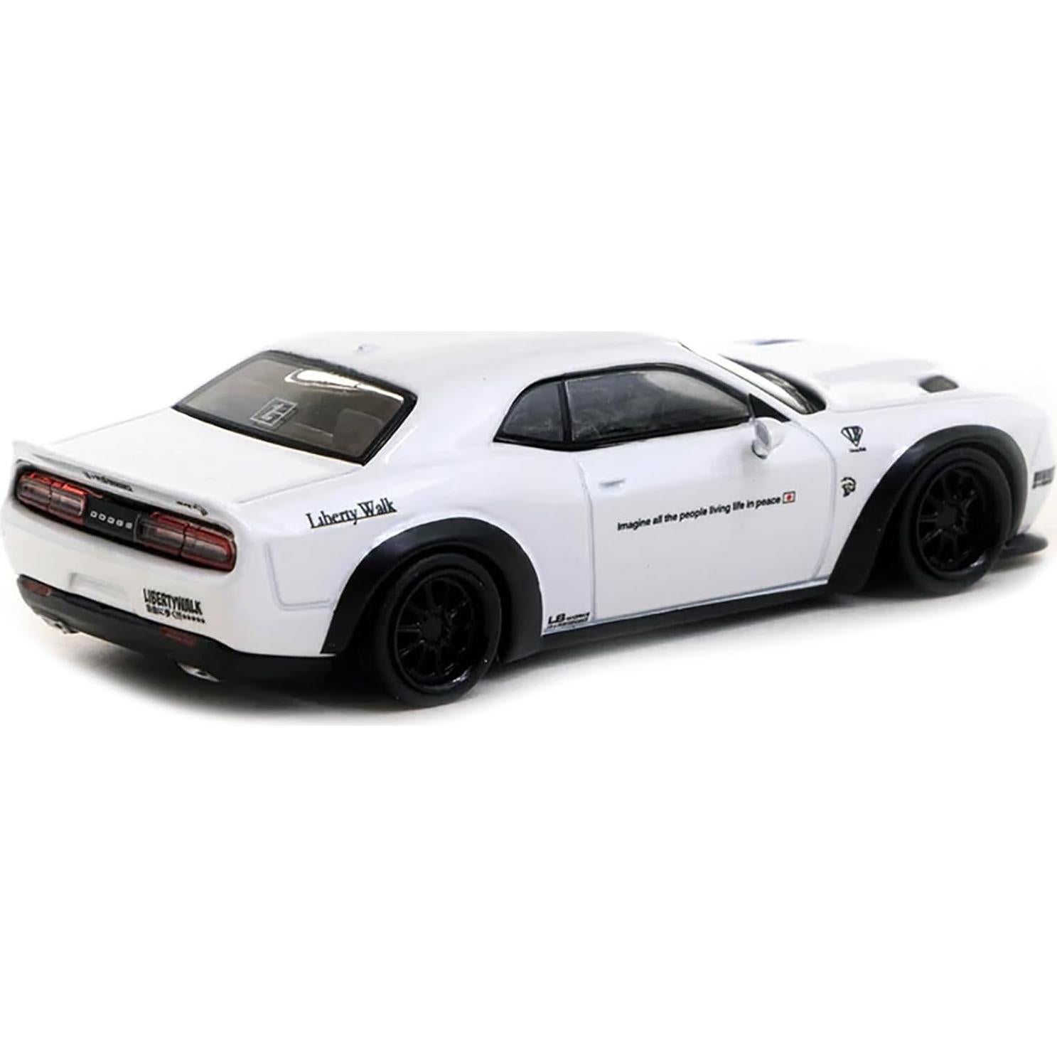 Tarmac Works Challenger SRT Hellcat LB Works Edición Especial Blanca 1/64