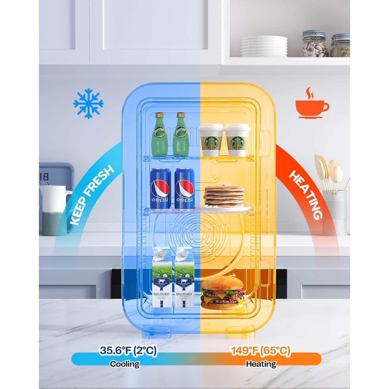 Mini Nevera BEICHEN 6L Portátil Enfriador y Calentador Negro