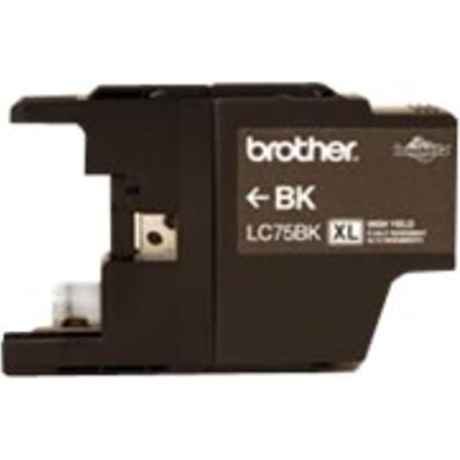 Cartucho de tinta negra Brother LC75BK alta capacidad 600 páginas