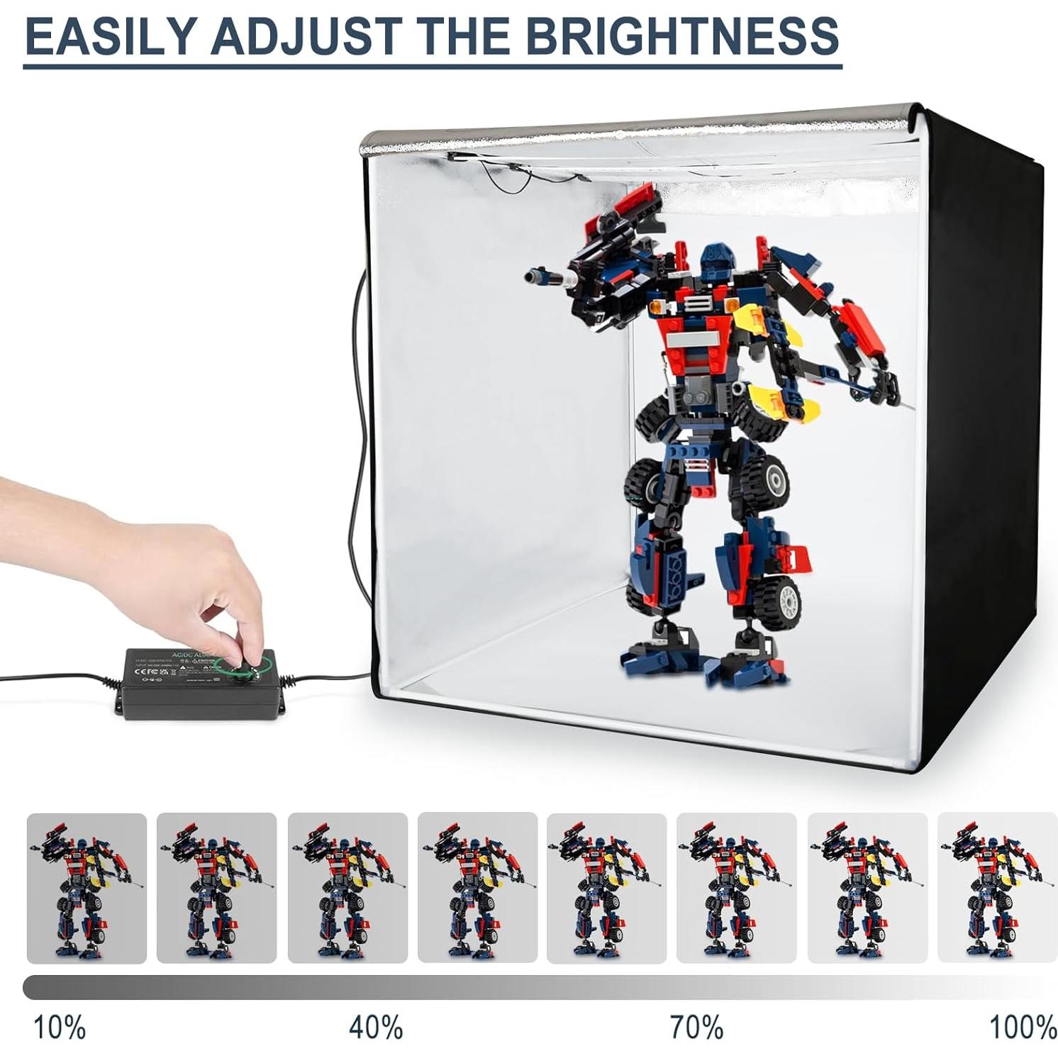 Caja de Luz Fotográfica Grande 99cm x 99cm LTRINGYS con 405 LED