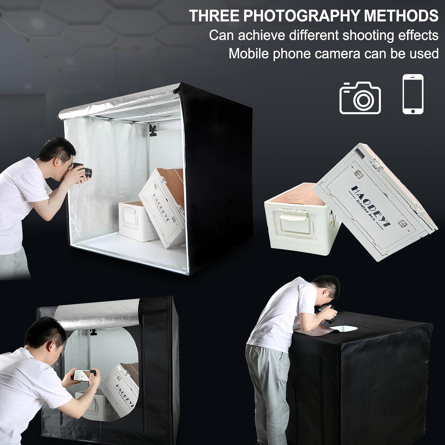 Caja de Luz Fotográfica Grande 99cm x 99cm LTRINGYS con 405 LED