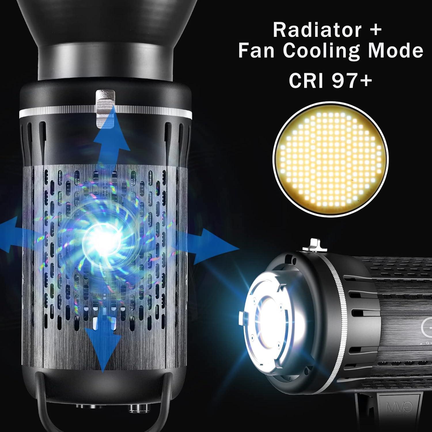 Luz de Video LED Bi-Color GVM G200D 200W Regulable 3200K-5600K