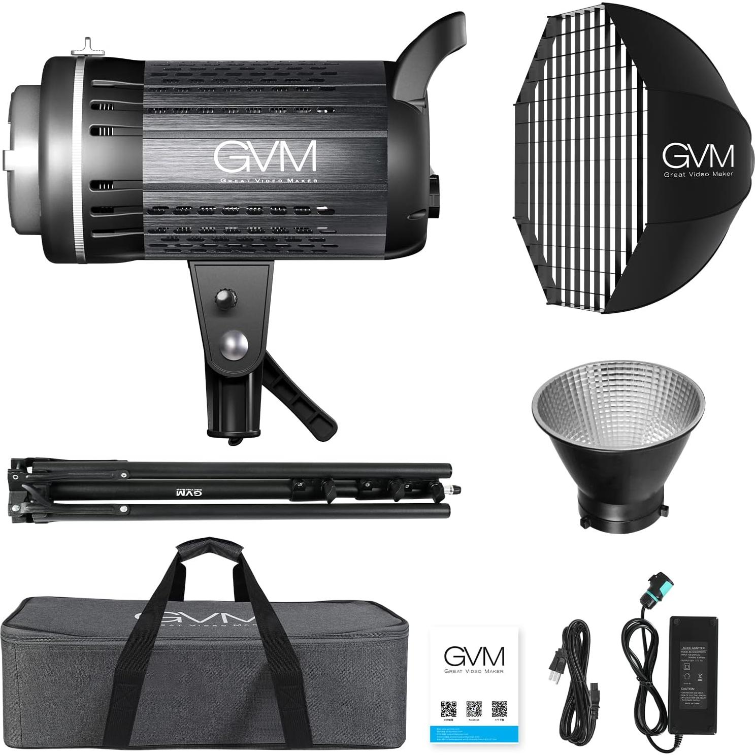 Luz de Video LED Bi-Color GVM G200D 200W Regulable 3200K-5600K