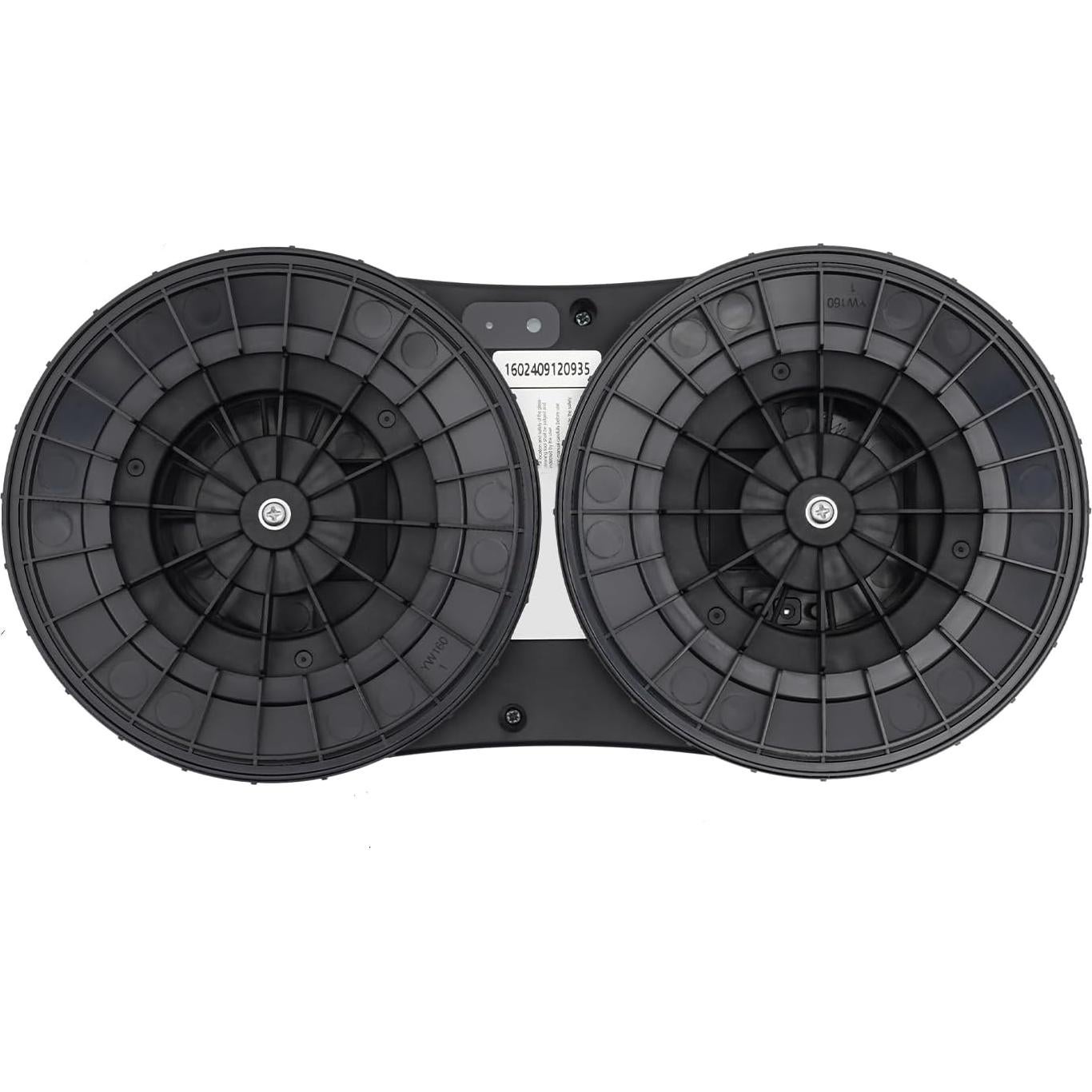 DNYSYSJ Window Cleaner Robot with Dual Water Spray, 70ML Automatic Cleaning Edge Detection Technology Remote Control for Windows Tiles Glass Door (White)