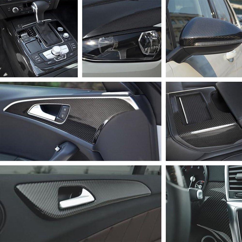 Vinilo de Fibra de Carbono LZLRUN 5D 0.30m x 1.52m para Autos