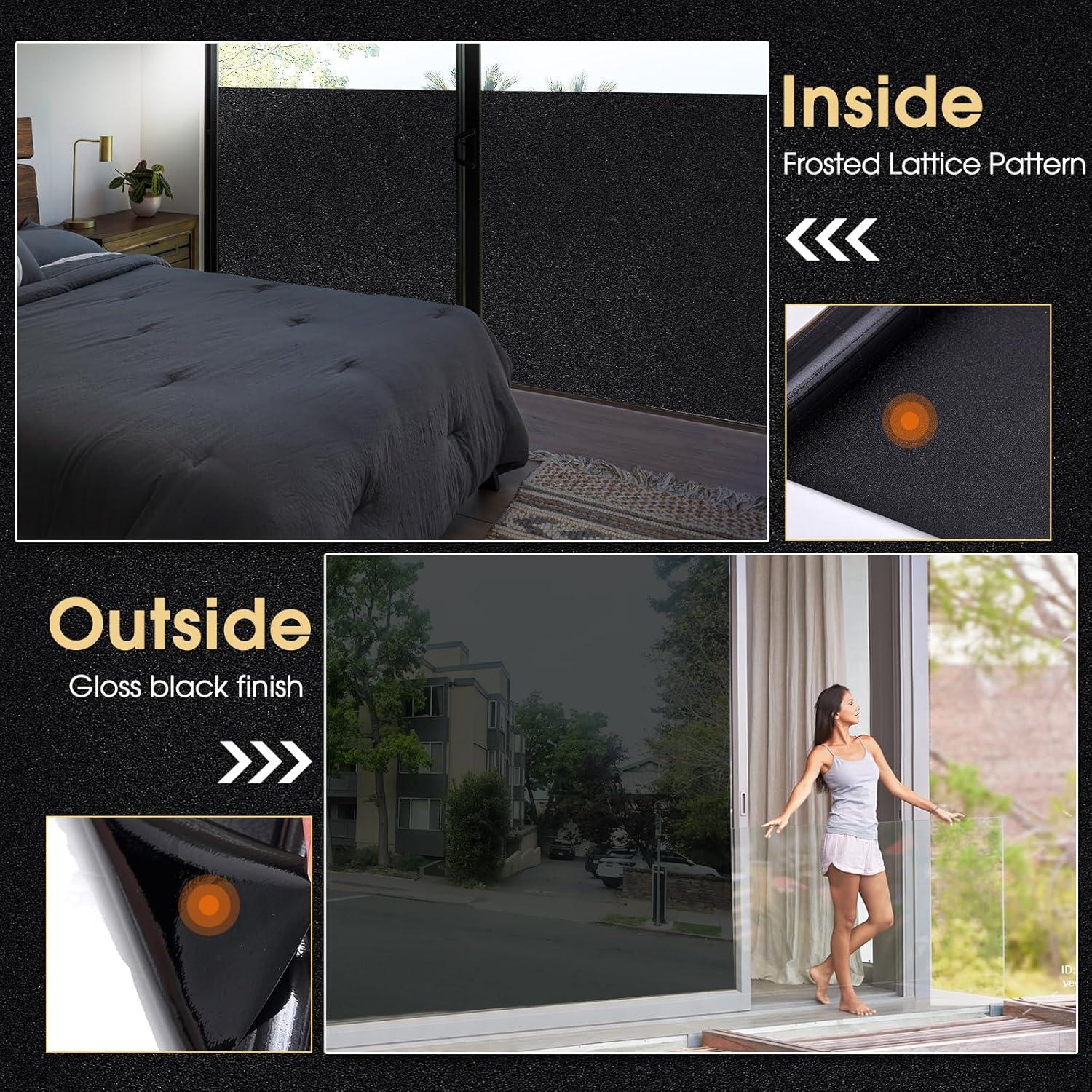 Película de Privacidad Coavas 30x200 cm Blackout Vinilo