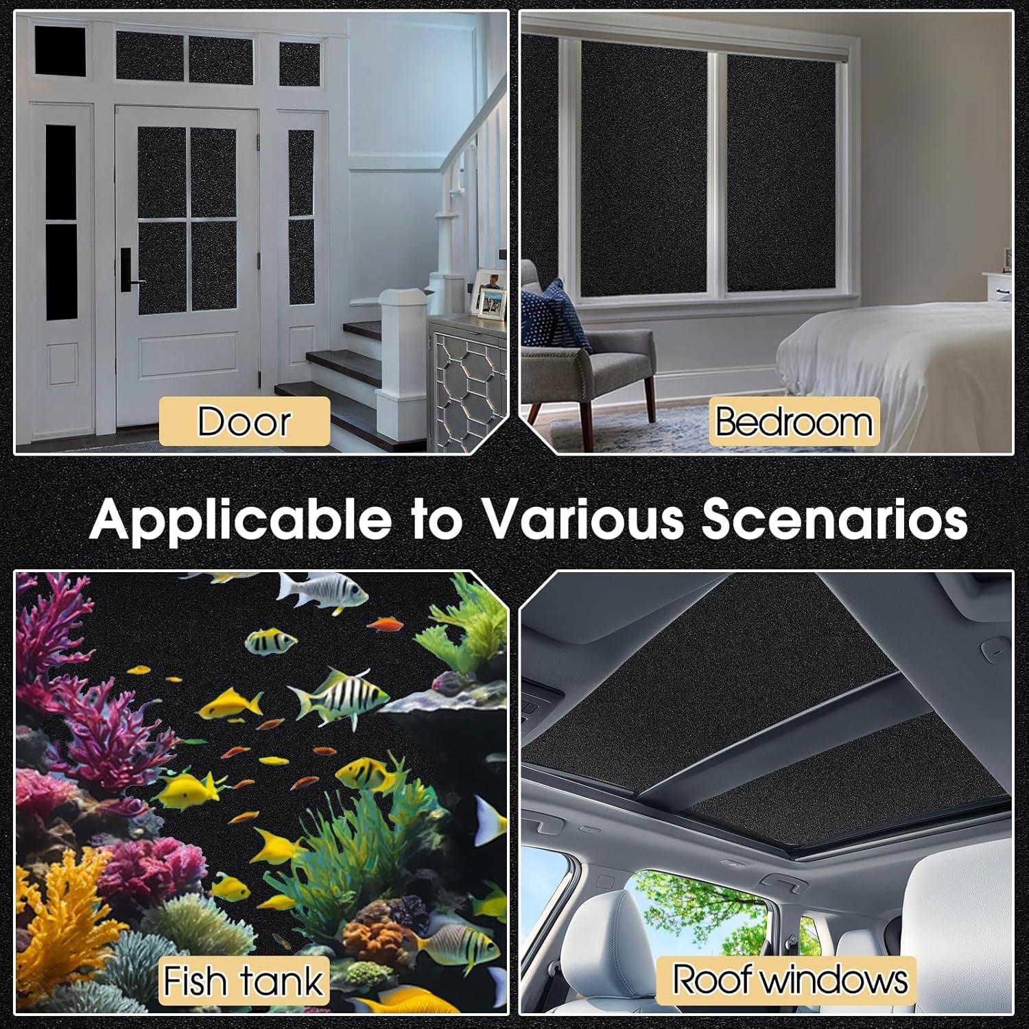 Película de Privacidad Coavas 30x200 cm Blackout Vinilo