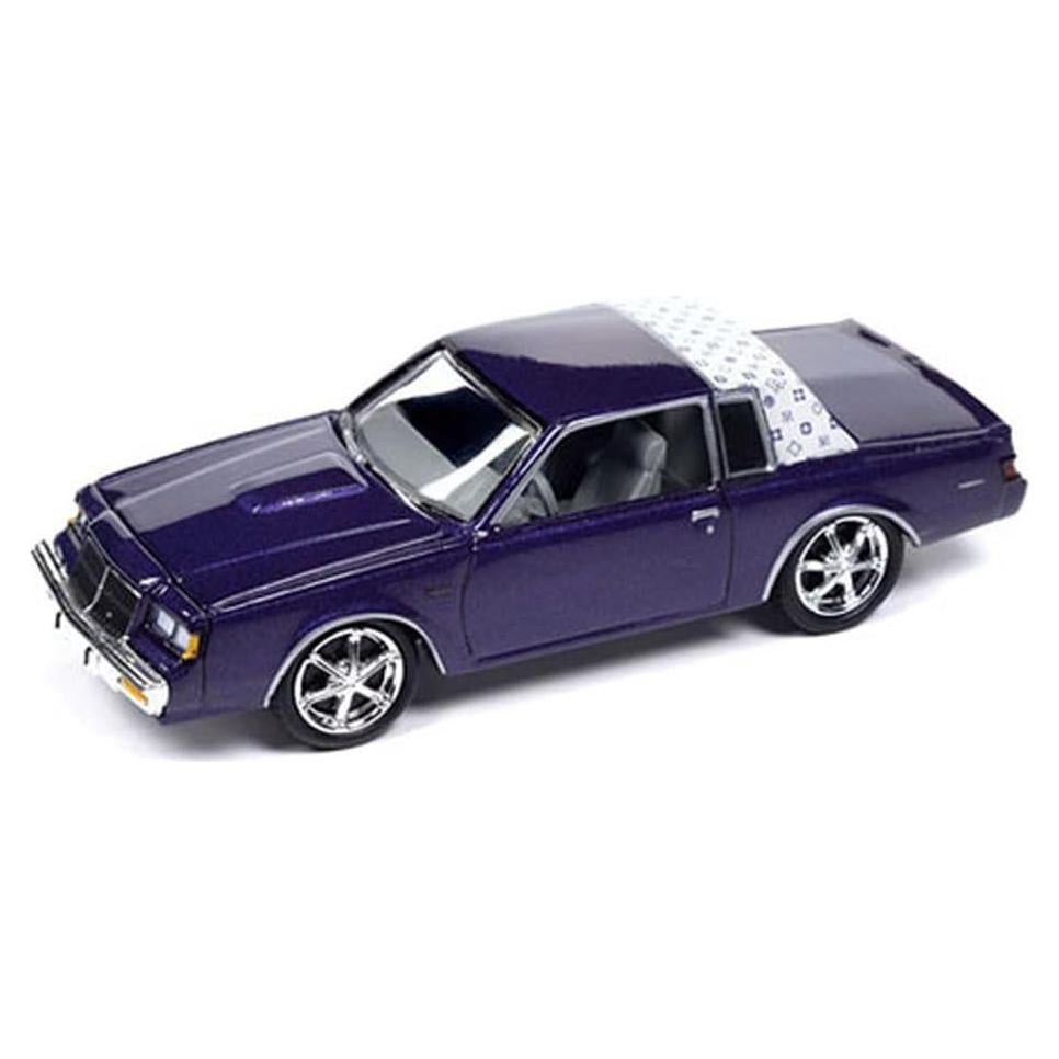 Coche Diecast 1/64 Johnny Lightning 1987 Regal T-Type Púrpura