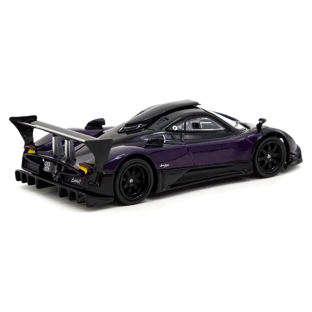 Pagani Zonda R Viola PSO Metallic and Black Global64 Series 1/64 Diecast Model Car by Tarmac Works T64G-TL015-PU