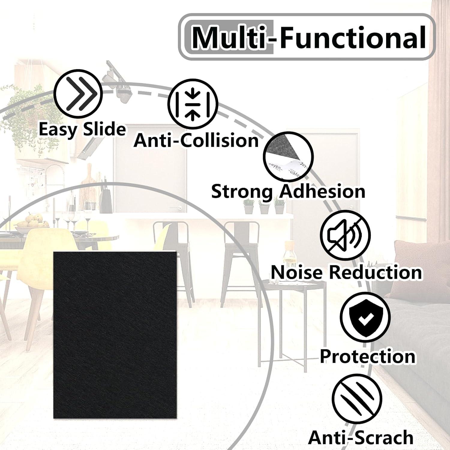 Jayen 133 Pcs Almohadillas de Fieltro Autoadhesivas Antirayaduras