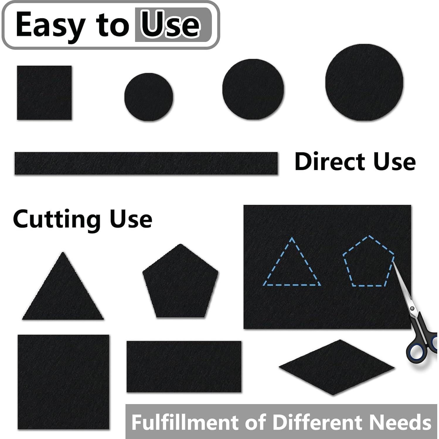 Jayen 133 Pcs Almohadillas de Fieltro Autoadhesivas Antirayaduras
