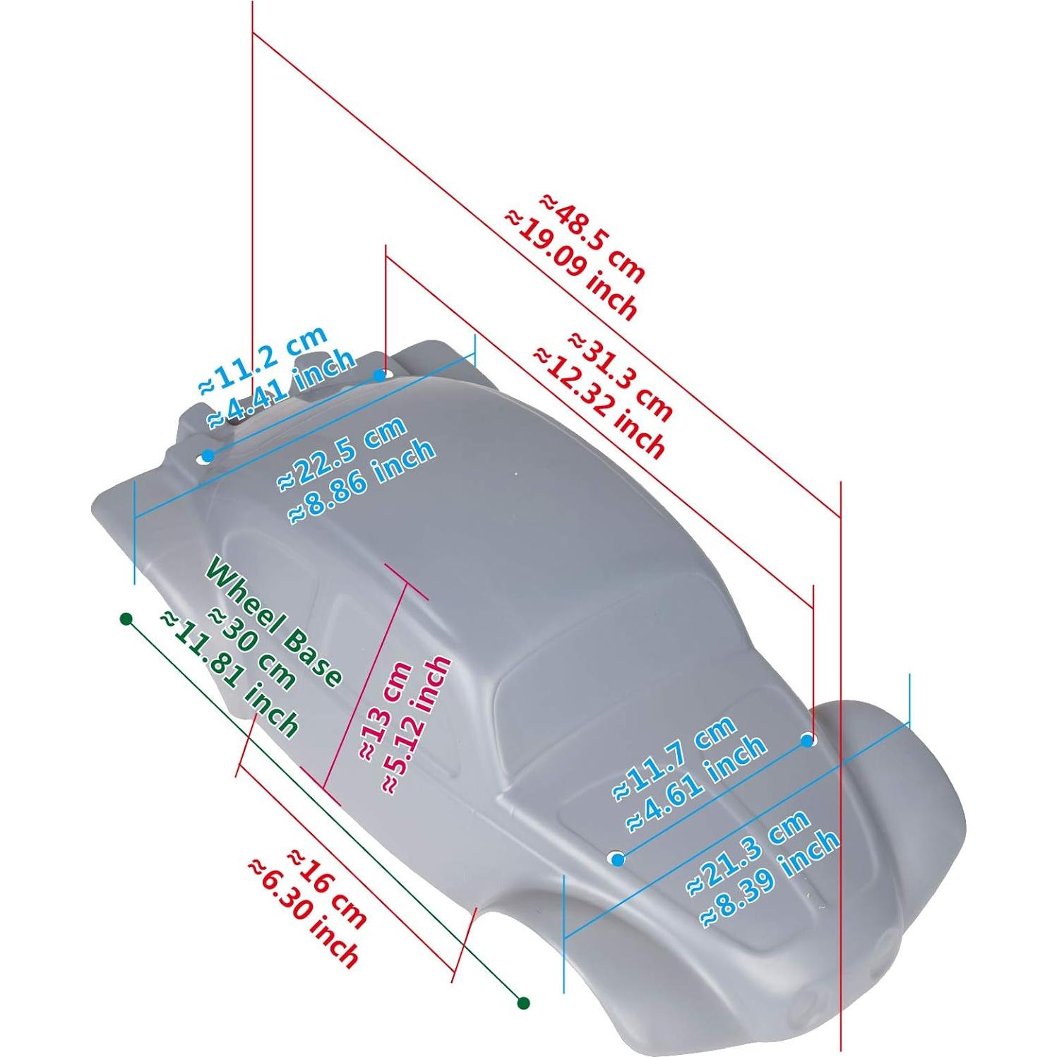 Cuerpo Reemplazo SummitLink para Slash 1/10 Negro/Blanco/Naranja