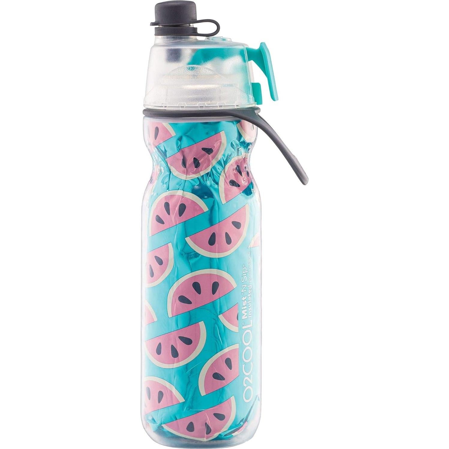 Botella de Agua O2COOL Mist 'N Sip 20 oz Reutilizable Sandía