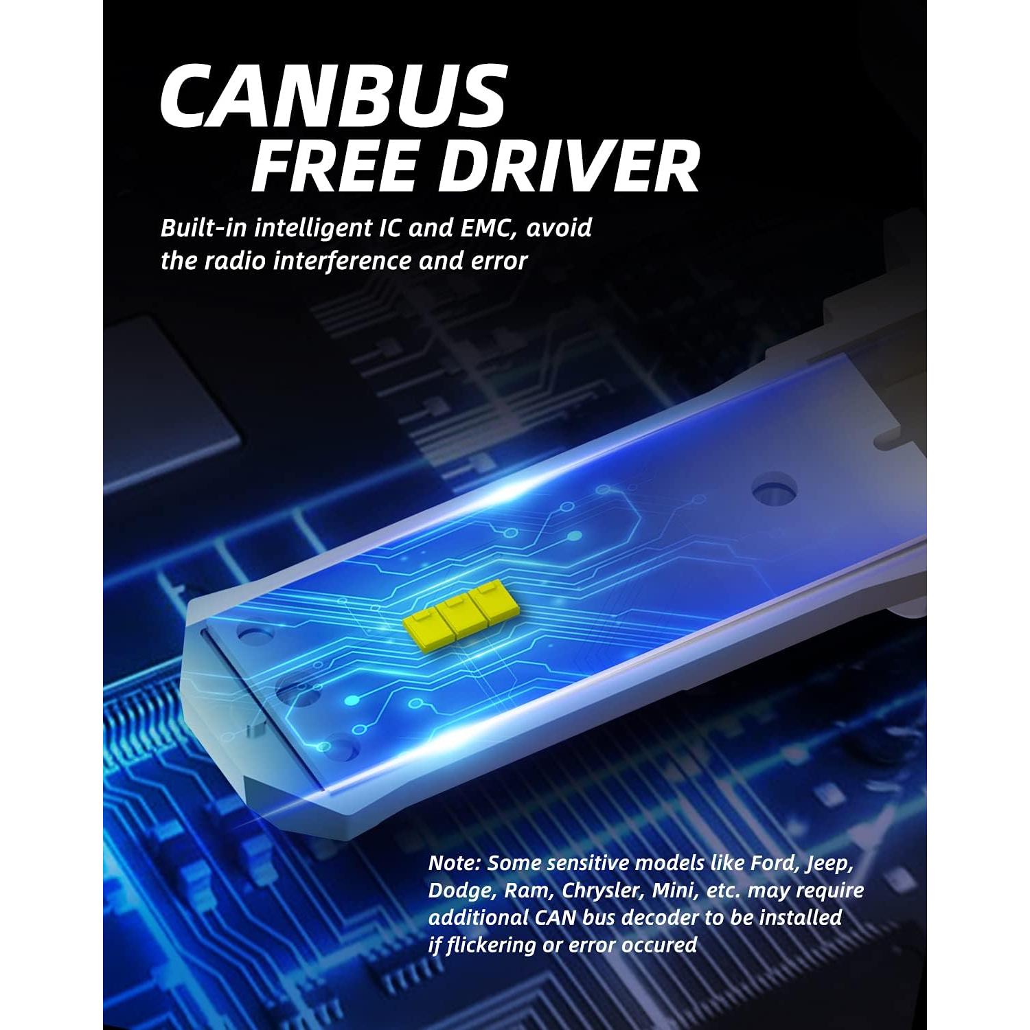 Bombillas LED para Niebla AUTOONE H11 H8 H9 18000LM 6000K