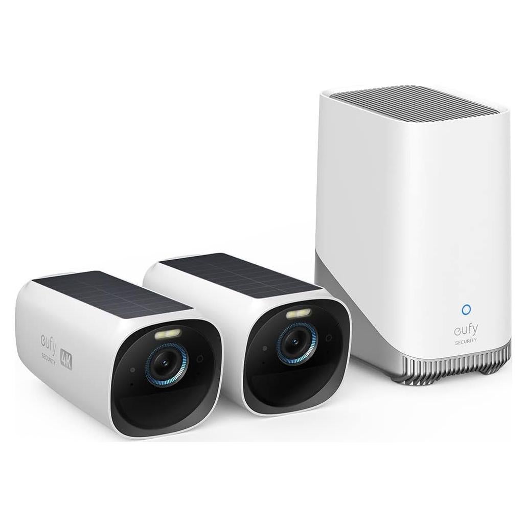 Kit de 2 Cámaras de Seguridad Inalámbricas eufyCam 3 4K