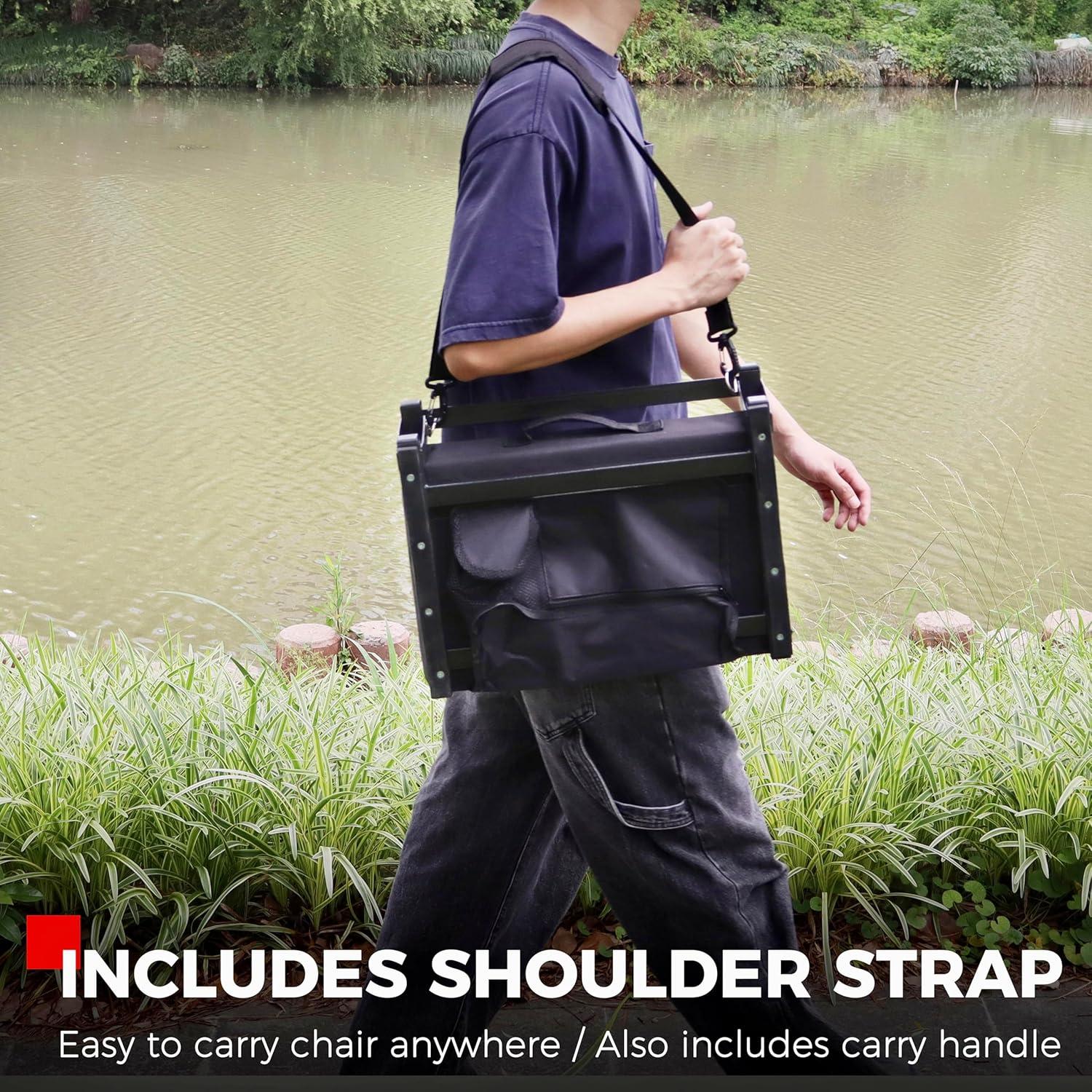 Silla de Gradas SPORT BEATS con Respaldo y Cojín Acolchado