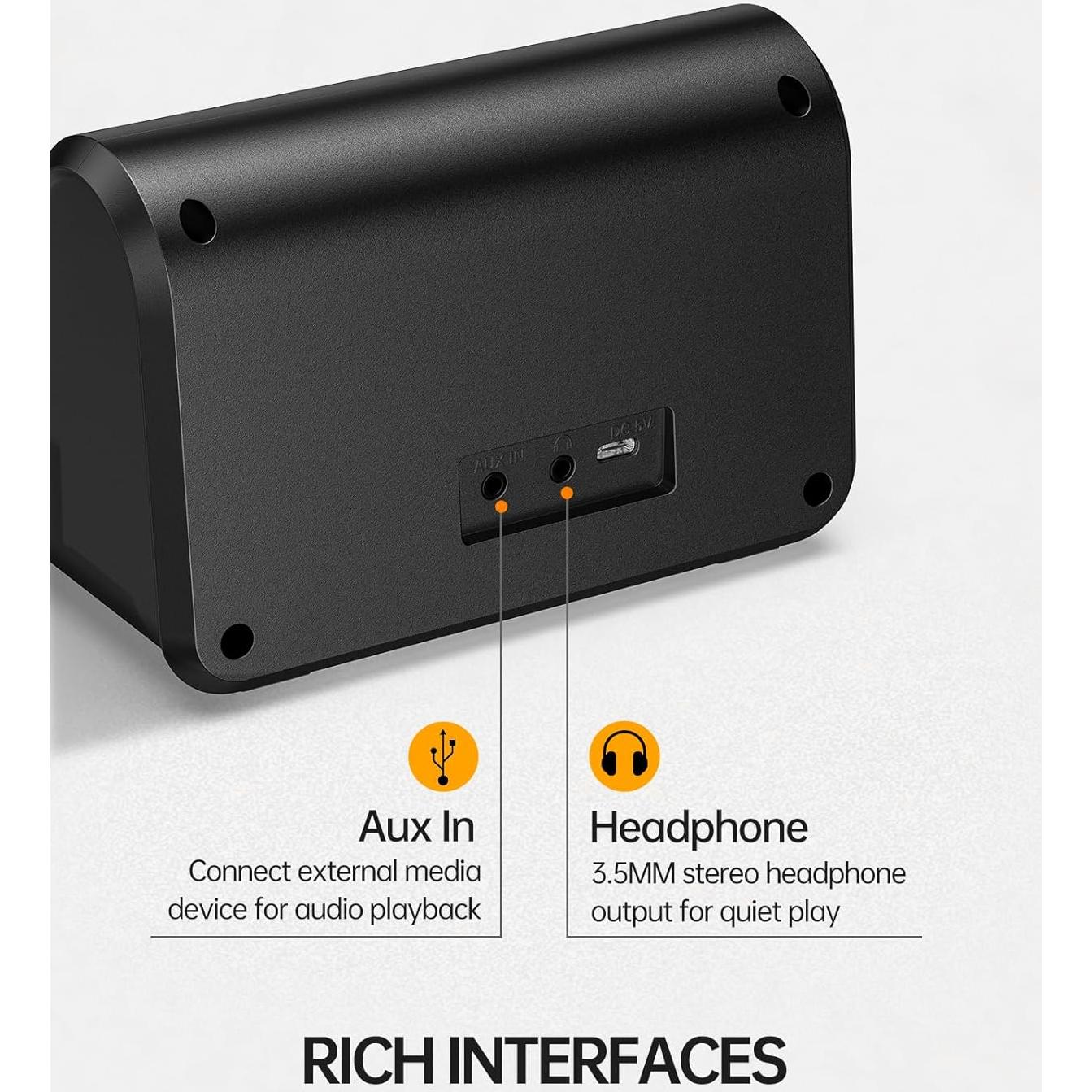 Mini Amplificador de Guitarra LEKATO 10W Portátil Bluetooth