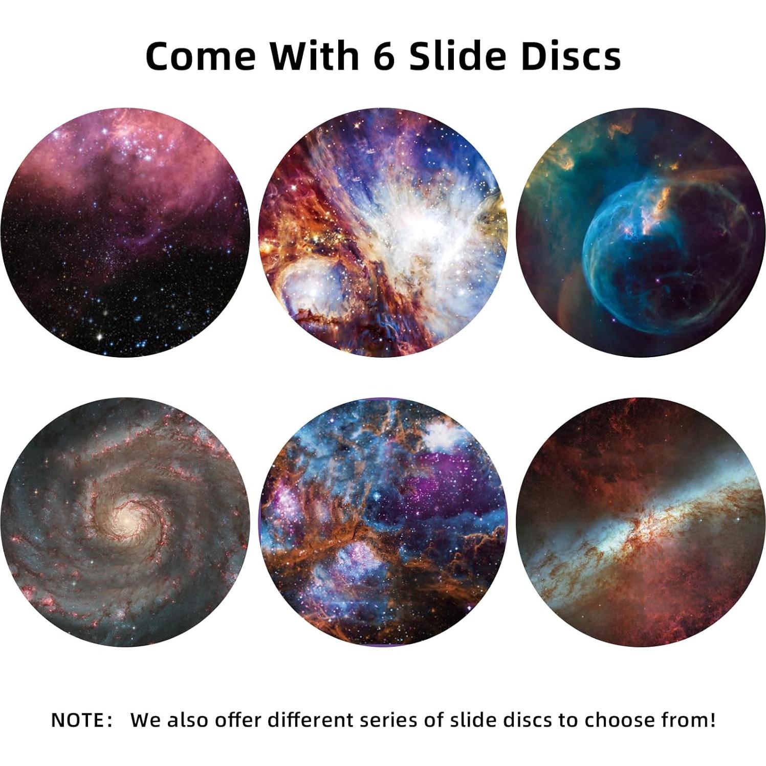Realistic Discs for Ainael Meteor and Galaxy Projector - 5K Ultra HD Slides for Home Planetarium, 6-Disc Set Without Projector (Nebula 1)