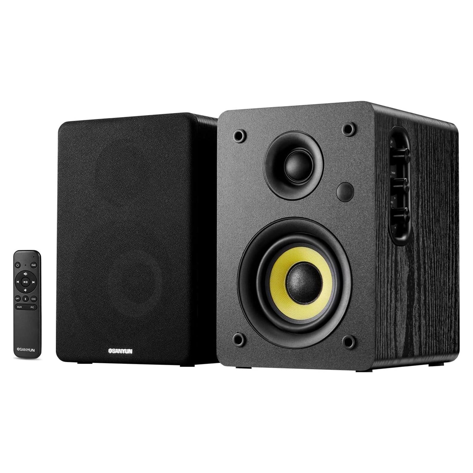 Altavoces Sanyun SW208 3" Bluetooth 5.0 60W Fibra Carbono