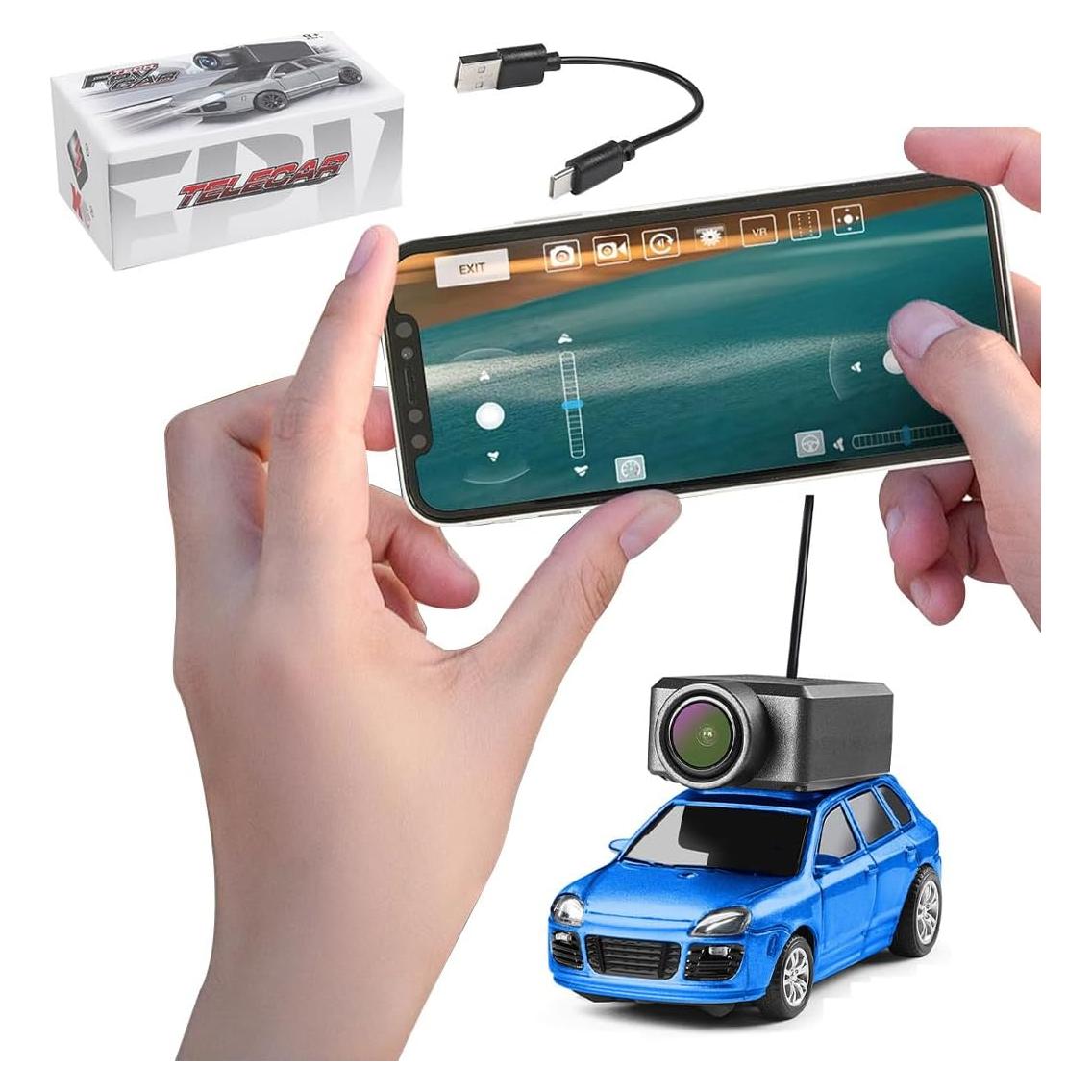 Coche RC Mini Drift 1/64 WL FPV con Cámara HD y 3 Velocidades