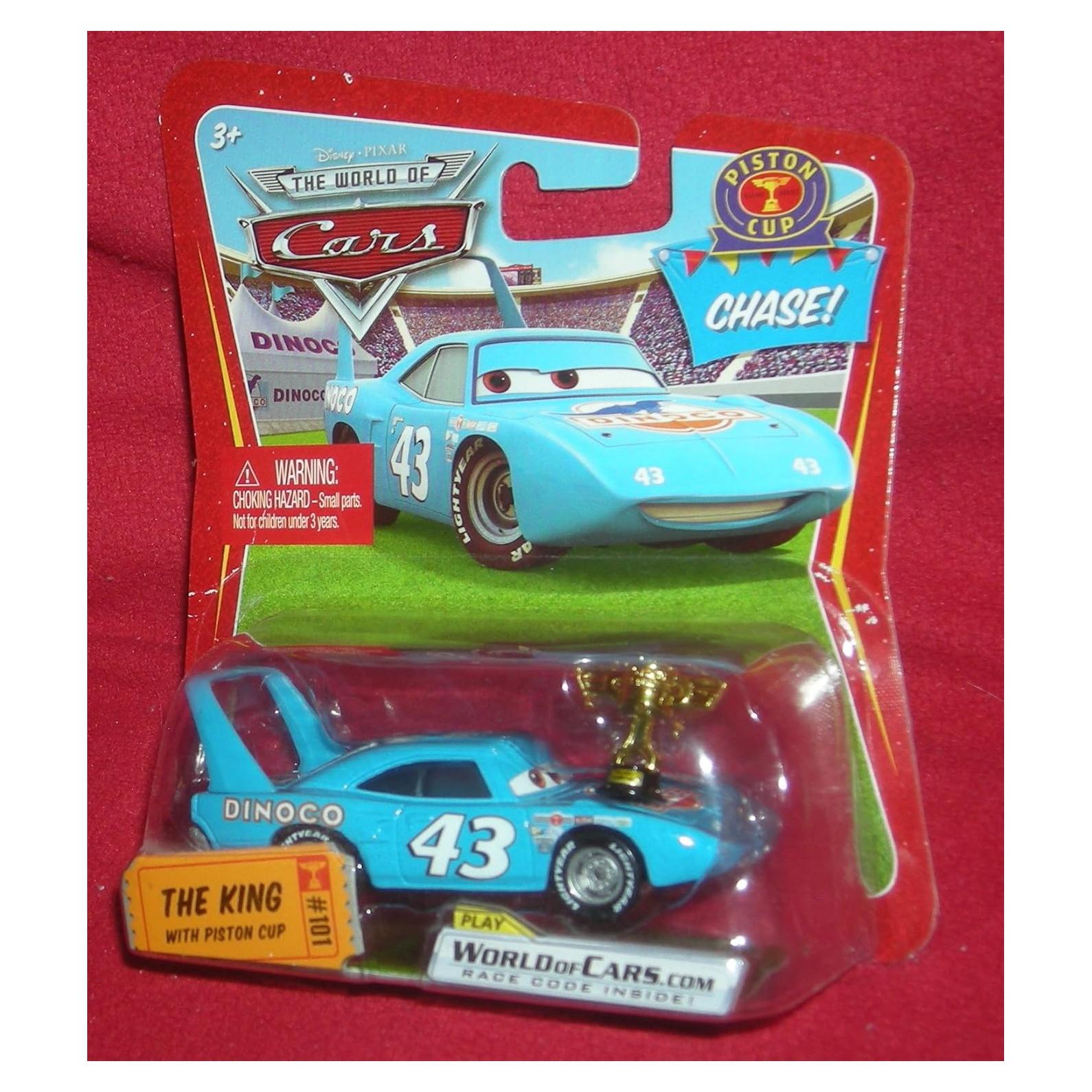 Auto de Fundición Disney Pixar Cars El Rey con Trofeo 1:55