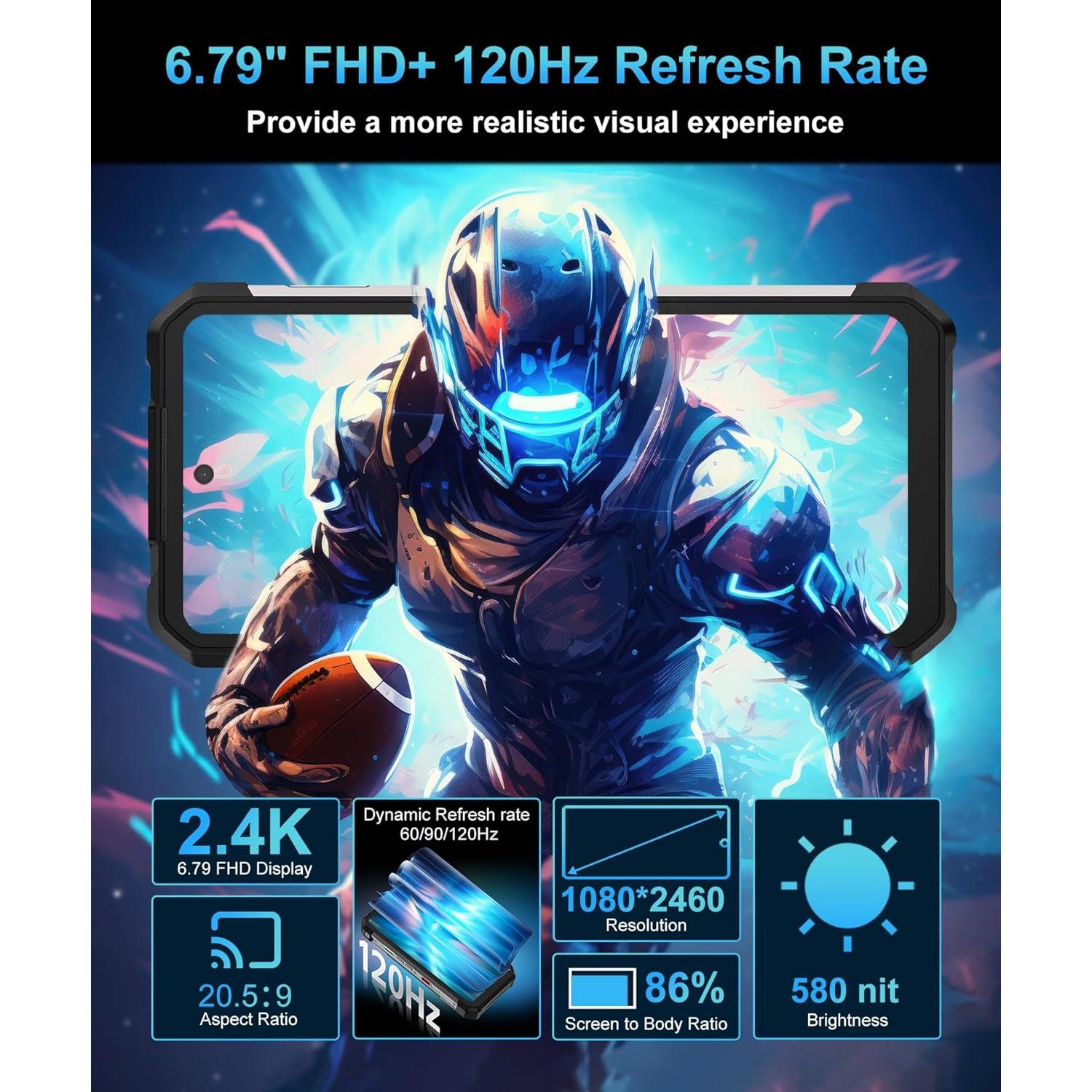 Smartphone Resistente 8849 Tanque 2 Pro 24GB RAM 512GB Android 14