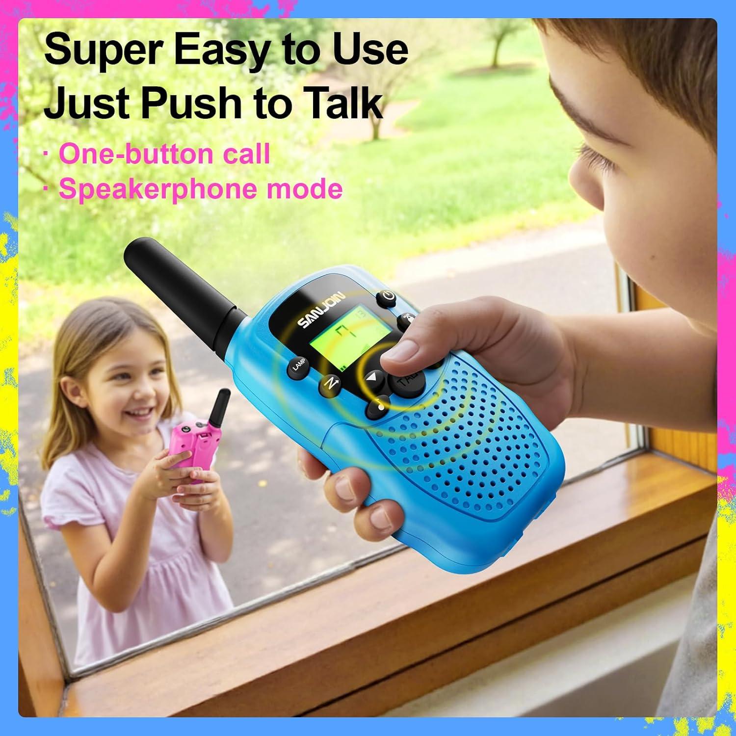 Walkie Talkies para Niños SANJOIN T-388 Rango 3 km