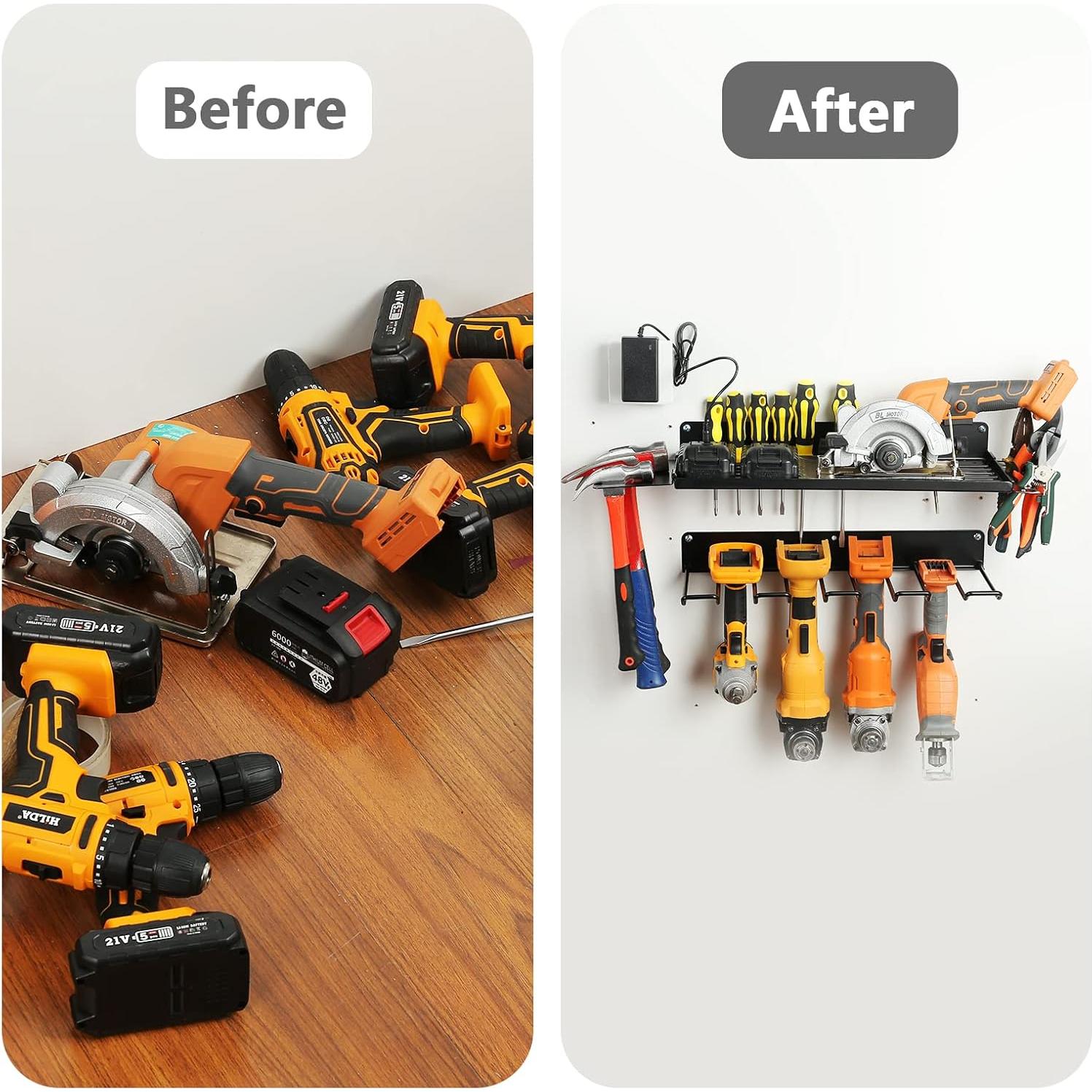 Organizador de Herramientas UU-Major Montaje en Pared 4 Estantes