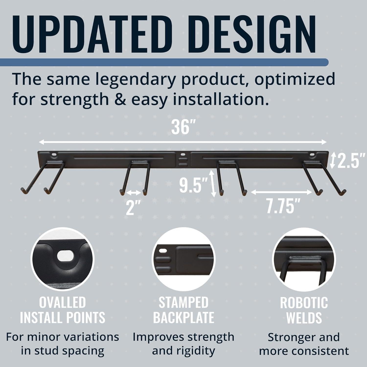 Organizador de Herramientas de Garaje StoreYourBoard 2 Paquete Negro