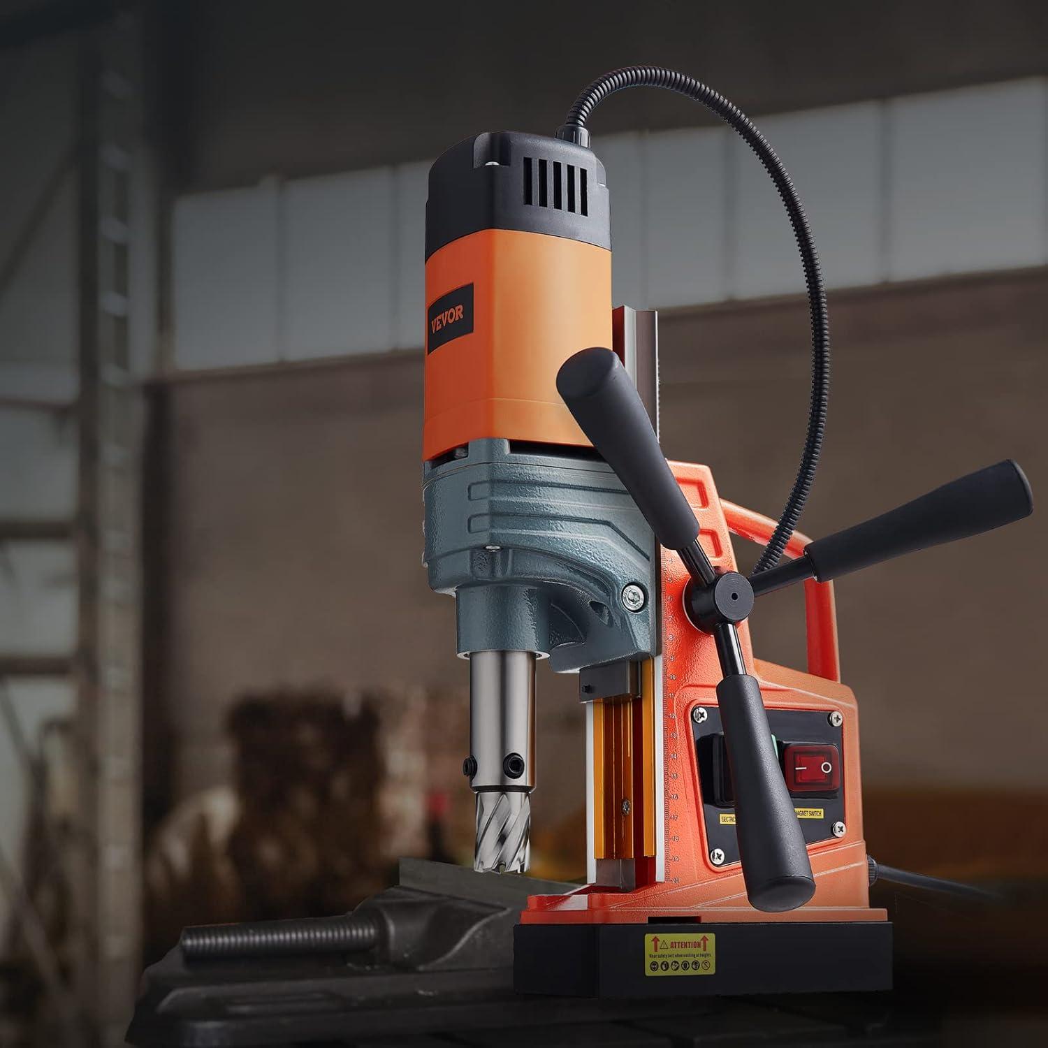 Taladro Magnético VEVOR 1300W 40mm Perforación Eléctrico