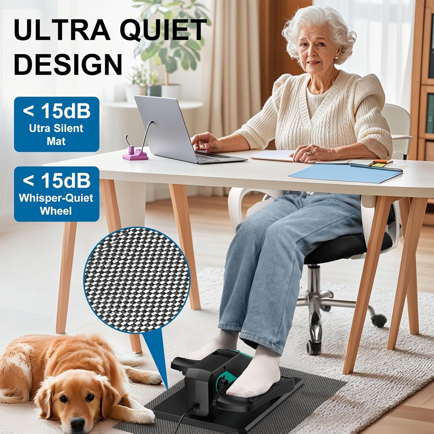 Máquina Elíptica Bajo Escritorio VIVURN 12 Velocidades Azul