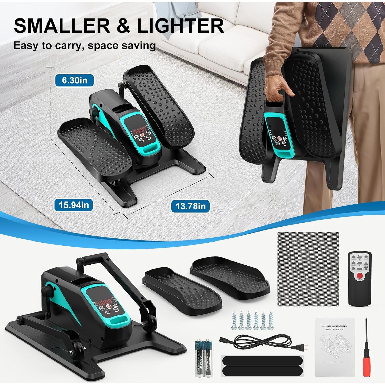 Máquina Elíptica Bajo Escritorio VIVURN 12 Velocidades Azul