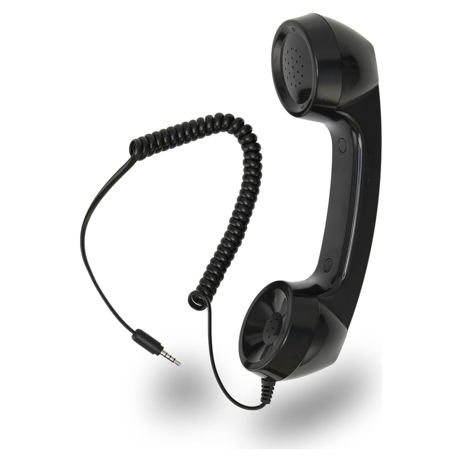 Auricular Retro Jiawu para Teléfono Móvil 3.5mm Negro