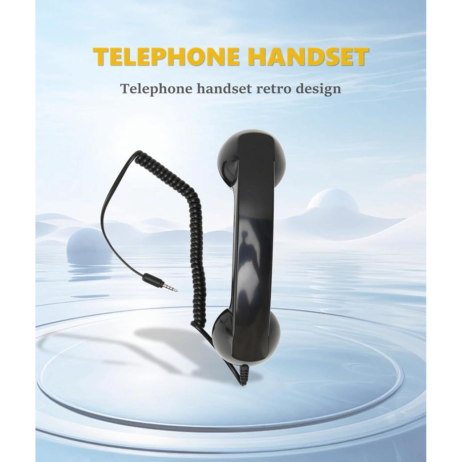 Auricular Retro Jiawu para Teléfono Móvil 3.5mm Negro