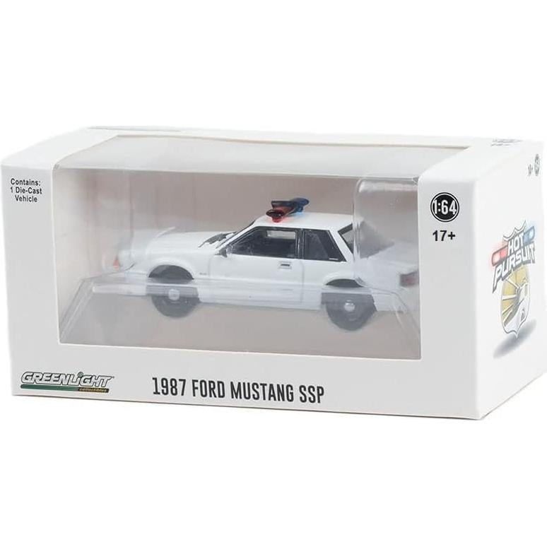Coche Policía Mustang SSP Fox Body 1987-93 Greenlight 1:64