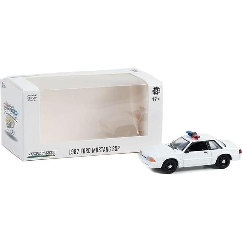 Coche Policía Mustang SSP Fox Body 1987-93 Greenlight 1:64